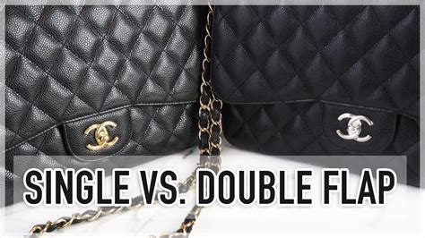 chanel double flap price list|Chanel single flap vs double.